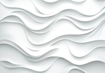 Obraz premium Abstract White Wave Pattern. (5)