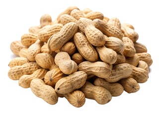 Fototapeta premium Peanuts isolated on transparent background 