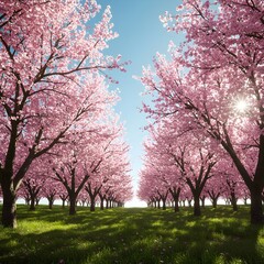 cherry blossom tree in spring