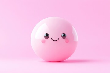 Fototapeta premium Cheerful pink ball