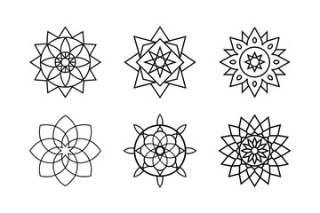 Fototapeta premium Complete Mandala Line Art Vector Bundle – Get Creative