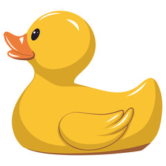 Yellow Duck Toy Illustration for Web