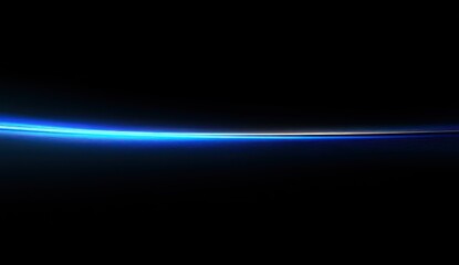 Blue Light Streak with Dark Background.