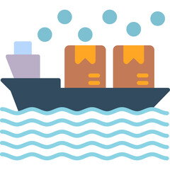 Fototapeta premium Sea Freight Icon