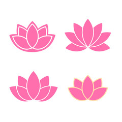 LOTUS FLOWER BLOSSOM ICON