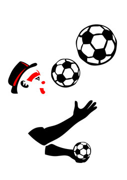 jongleur ballon foot football 