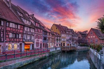 Fototapeta premium Colmar is a medieval town in France’s Alsace wine region, France