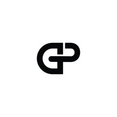 letter GP or PG Abstract Royalty Logo Unique Elegant Design