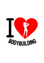 I love bodybuilding coeur musculation pose muscu