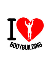 I love bodybuilding coeur musculation pose muscu