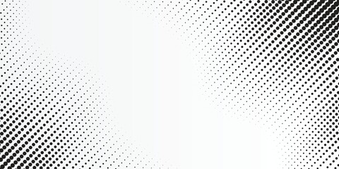 Grunge halftone gradient background. Faded grit noise texture. White and black sand wallpaper. Retro pixelated backdrop. Anime or manga style