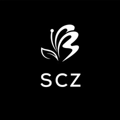 SCZ creative minimalist letter logo.