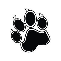 Feline Touch Cute Paw Vector