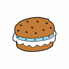 hamburger with cheese and ketchup