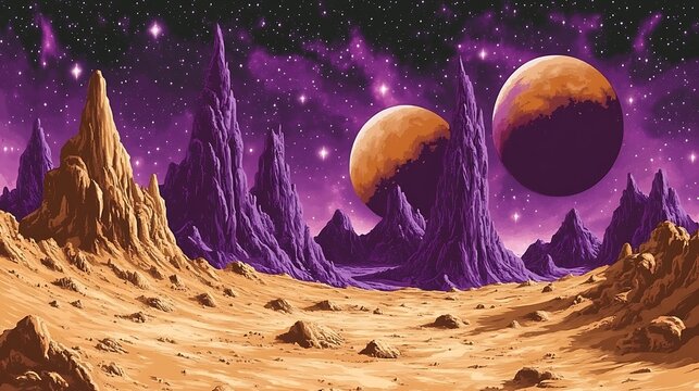 Alien Planet Landscape. (1)