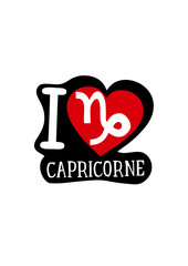 i love capricorne signe astrologique