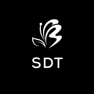 SDT creative minimalist letter logo.