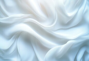 Obraz premium Soft White Silk Drape Texture.