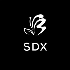 SDX creative minimalist letter logo.