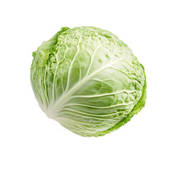 Fototapeta premium Fresh Green Cabbage: A vibrant and healthy vegetable, perfect for salads or cooking. This cabbage is a testament to nature's goodness. #HealthyEating