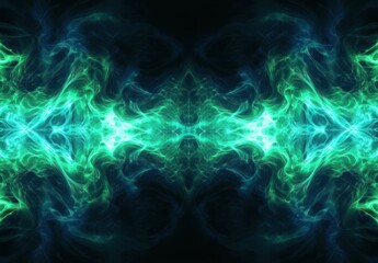 Obraz premium Teal Flame Abstract Background.