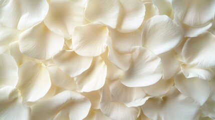 Creamy White Rose Petals, Textured Delight
