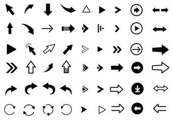 Arrow icon. Mega set of vector arrows