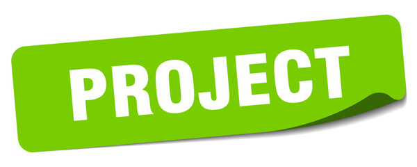 project sticker. project label