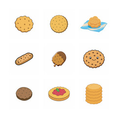 set of different kinds of bread