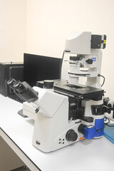 In the biological laboratory.