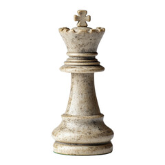 Fototapeta premium Chess king on white background showcasing detailed craftsmanship and design features, Chess king