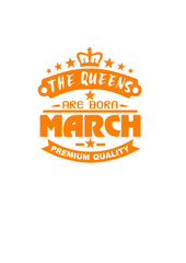 march born queens crown logo anniversaire