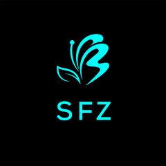 SFZ creative minimalist letter logo.