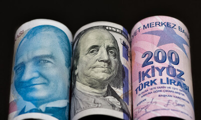 images of banknotes from various countries. turkish lira photos.