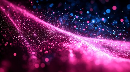 Pink and Blue Abstract Particle Background
