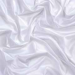 Obraz premium Luxurious White Silk Fabric with Soft, Elegant Folds and Smooth Texture