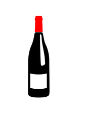 bouteille vin rouge pinard dessin