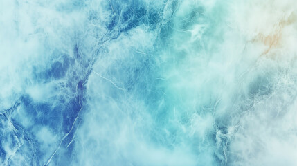 Fototapeta premium Elegant marble texture with swirls of blue and white creating a serene background effect