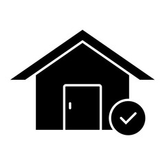 Verified Warehouse Vector Flat Icon