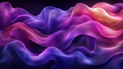 Obraz premium Abstract colorful flowing fabric waves. (1)