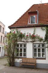 Obraz premium Old buildings in an old town in Germany