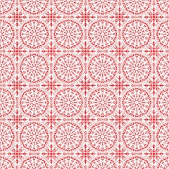 Floral geometric patterns, seamless paper and mosaic fabric