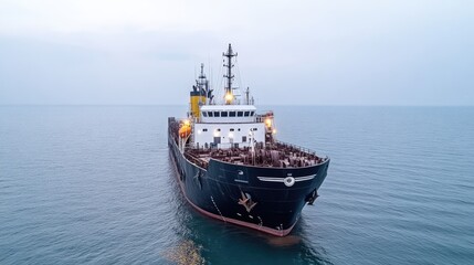 Fototapeta premium Large tanker ship at sea