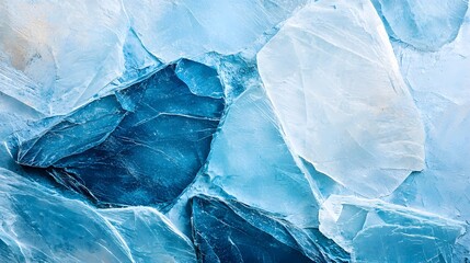 Obraz premium Frozen Texture: A captivating composition of ice crystals. It evokes a sense of chill. 