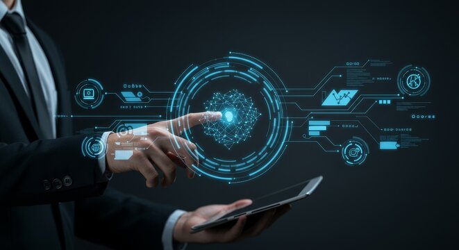 Streamlining Workflows: Assistant for Futuristic Organization - Futuristic technology, assistant, streamlined workflow, enhanced productivity, organizational efficiency