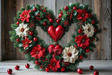 Charming Heart Design Celebrating Holiday Love and Sentiment