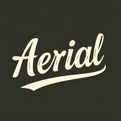 Aerial Script Alphabet; A Calligraphy or Script Font with Graphic Incised Lines and a Set of Five Swash Embellishments. This Cursive Lettering is Ideal for Vintage Collegiate or Retro Logo Branding.
