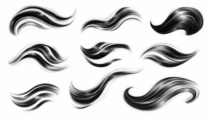 Fototapeta premium Abstract Brush Strokes Collection