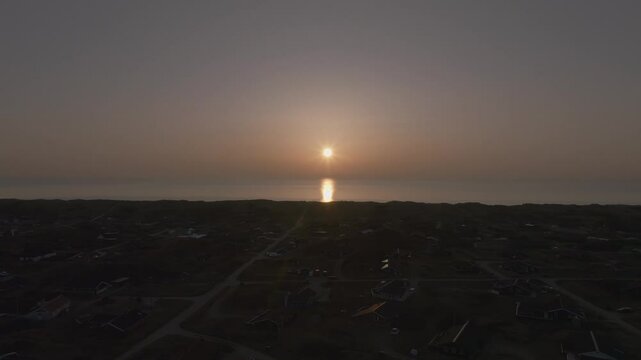 Sunst at Denmark Beach Aerial View