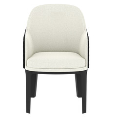 3d render luxury chair with transparent background